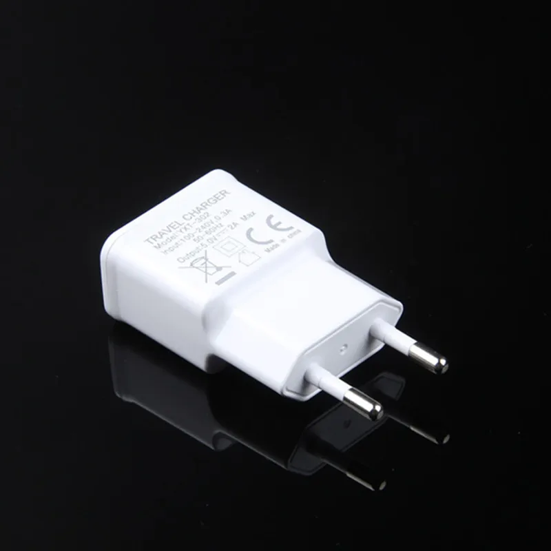 20 шт. ЕС Plug 5 в 2A USB 2 порта домашние дорожные Настенные зарядное устройство адаптер