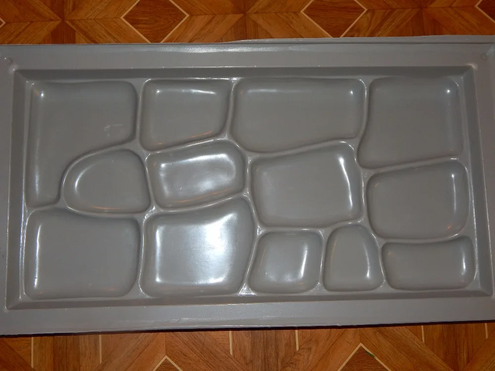 Пластиковые формы для зернистой настенной цементной плитки каменная гладкая