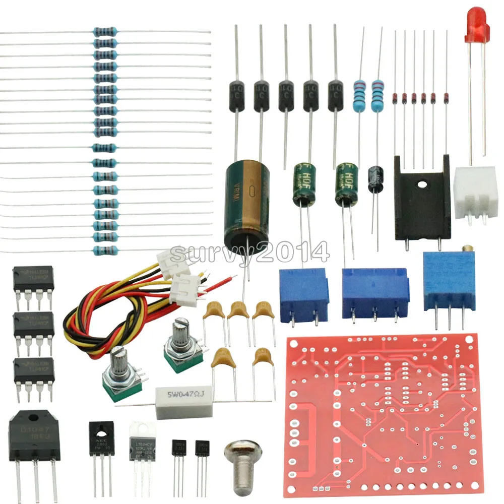 0-30 в 2mA-3A DC Регулируемый источник питания DIY Kit непрерывный регулируемый ток ограничитель защиты для школы, образования, лаборатории