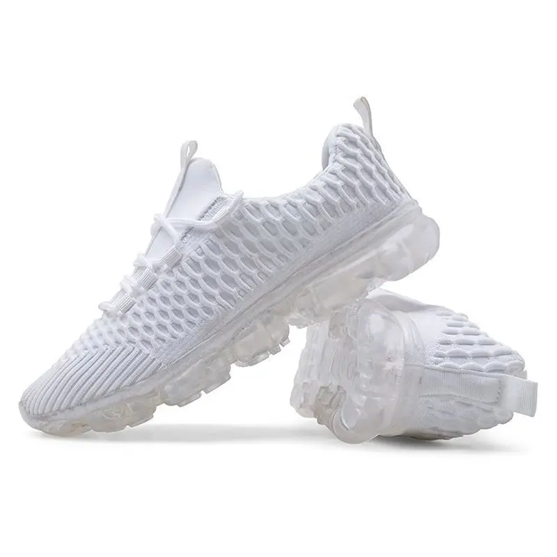 2019 Summer New Low-cut Men's Sneakers Breathable Low Heel Lace Casual Shoes Male Fashion Mesh White Kanye West |