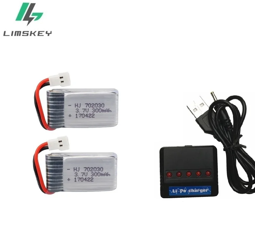 3,7 V 300mAH литий-полимерный Батарея и Зарядное устройство для Udi U816 U830 F180 E55 FQ777 FQ17W Hubsan H107 Syma X11C FY530 радиоуправляемые Дроны с камерой Батарея