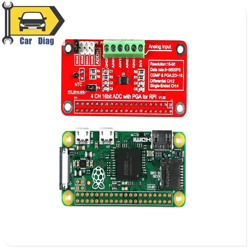 Новый Raspberry Pi 3 EP 0076 RPI ADS1115 ADC Module SKU Бесплатная доставка|sku| |