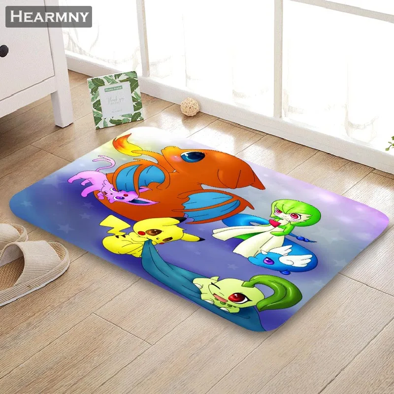 HEARMNY Новое поступление коврик Pokemon Аниме Коврик для дома машина сделанный Противоскользящий Коврик Гостиная/Прихожая ванна коврик для детей подарок - Цвет: 4