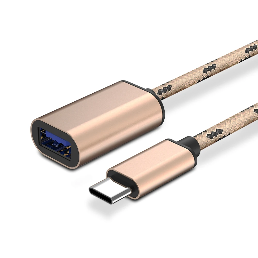 Кабель адаптер Type C OTG для Redmi Note 8 Pro 7 18 см разъем Samsung S10 S9 S8 USB 2 0 адаптер|Переходники