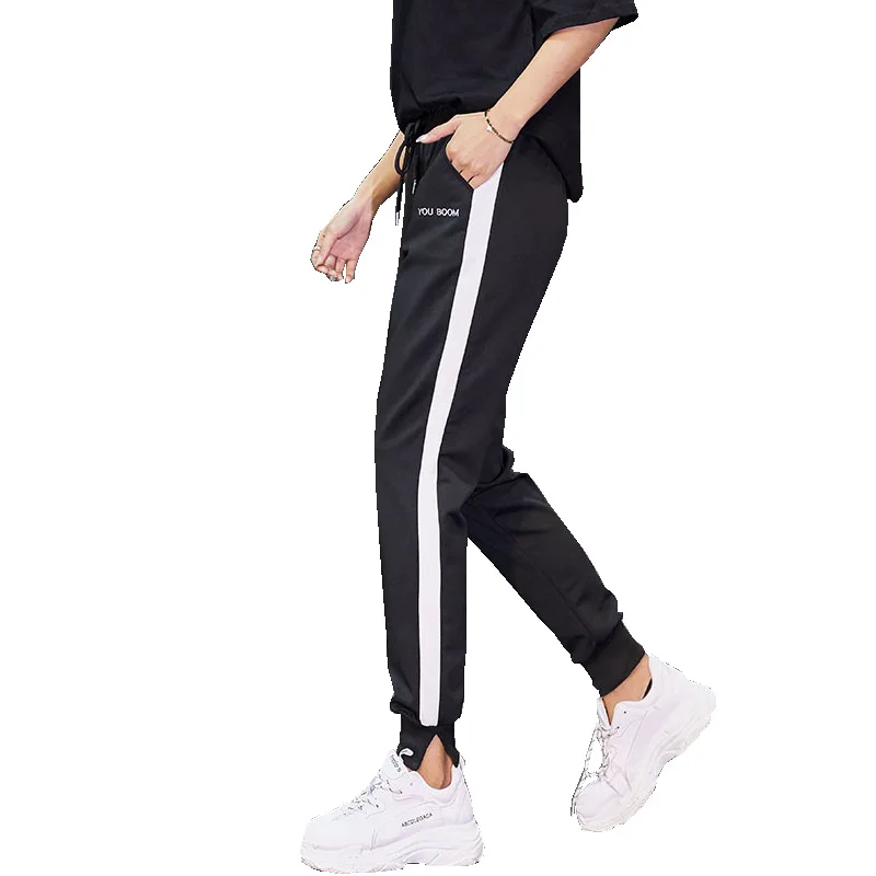 ZXQJ Лето 2019 Корейская версия новых повседневных спортивных брюк женские