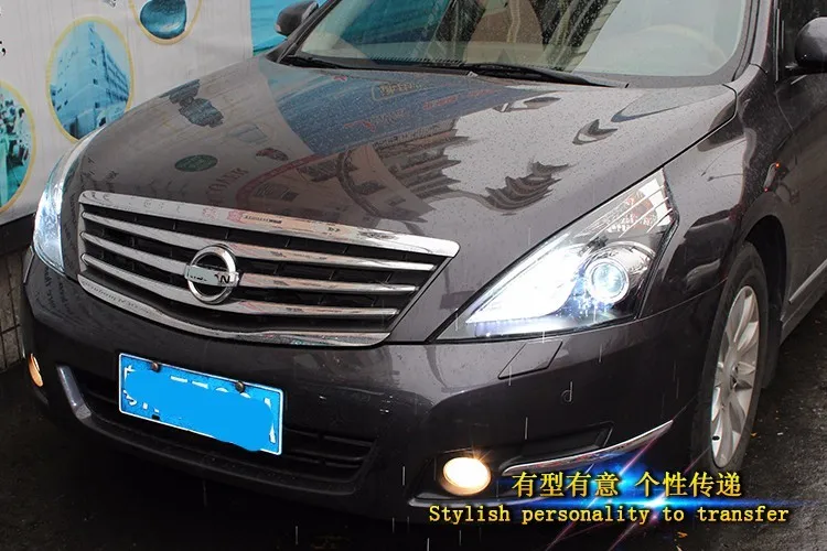 KOWELL автомобильный Стайлинг для Nissan TEANA головной светильник s 2008-2012 для Nissan TEANA светодиодный светильник Q5 bi xenon объектив HID комплект луч