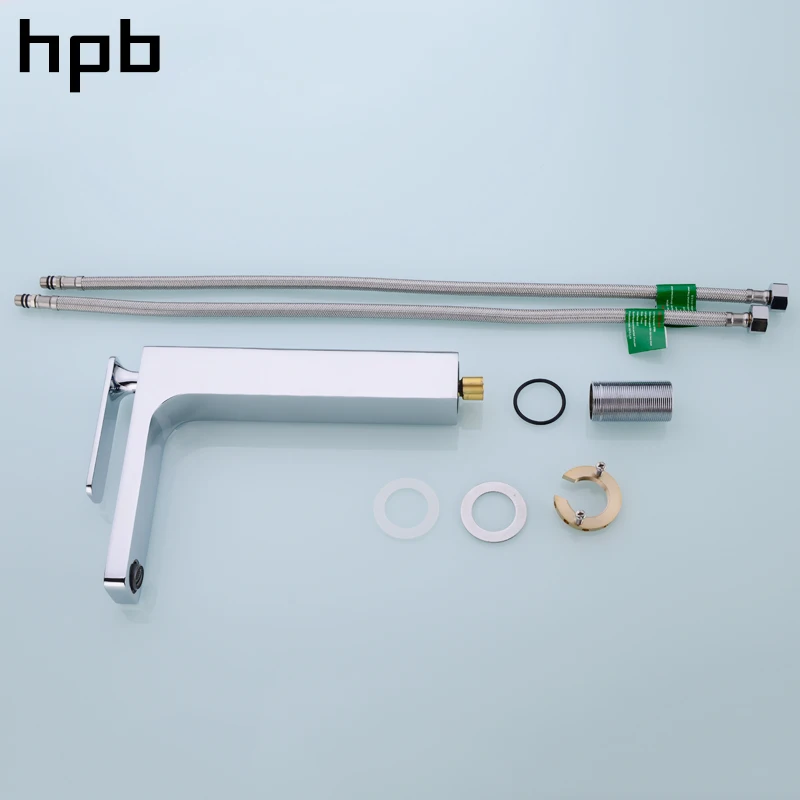HPB квадратный стиль высокий смеситель для бассейна водопроводный хромированный