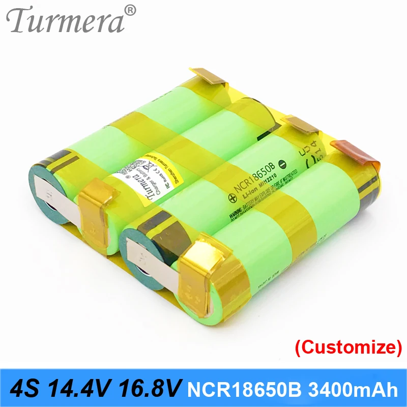 Аккумулятор 18650 3400 мАч ncr18650b 12 6 В 16 8 в 21 аккумулятор для отвертки сварные полоски