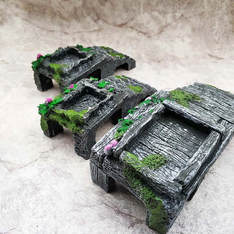 Украшение для аквариума из смолы, черепаха, лестница для скалолазания, игрушка для балкона с отверстием для выхода, украшение для аквариума Украшение для аквариума из смолы, черепаха, лестница для скалолазания, игрушка для балкона с отверстием для выхода, украшение для аквариума