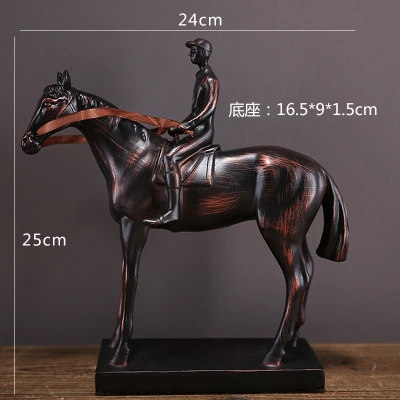 Office creative knight furnishing war horse model room resin American country crafts wine cabinet decoration | Дом и сад