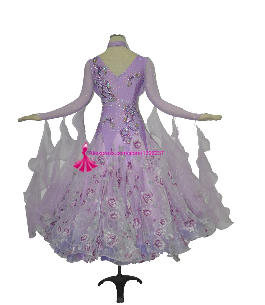 Standard Ballroom Dress Waltz Competition Dancing Costume Adult High Quality Custom Made Dance Dresses li05 | Тематическая одежда
