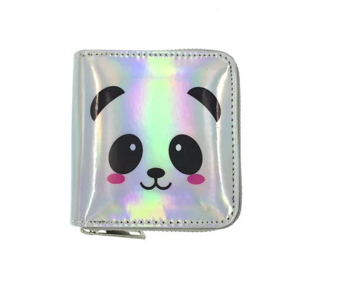 29 short purse JR Новинка, короткий кошелек из искусственной кожи на молнии с рисунком арбуза, панды, кота, кролика, медведя, животных, для девушек, кошелек для денег, ID, карт, кошелек для монет - Цвет: 29 short purse JR