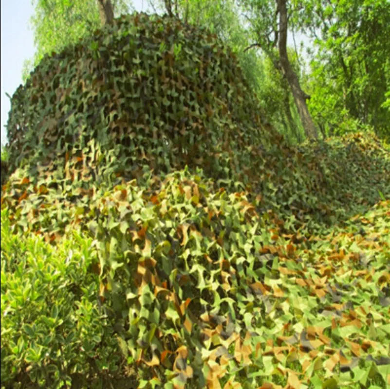 2 * 3M Jungle Camouflage Nets Camouflage Shade Cloth Anti Aerial Photography Sunscreen Nets Shade Sail Voile Field operation