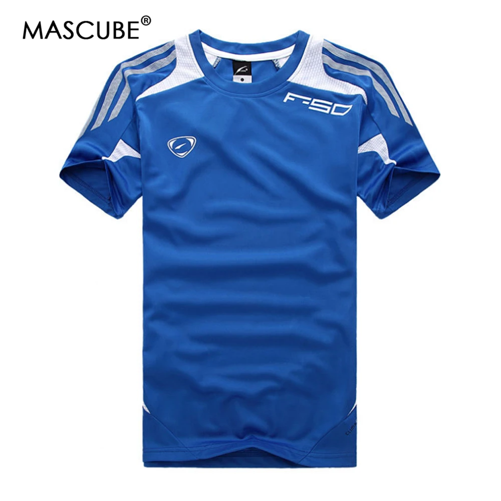 2018 Летняя мужская одежда с коротким рукавом дышащая футболка из джерси защитой