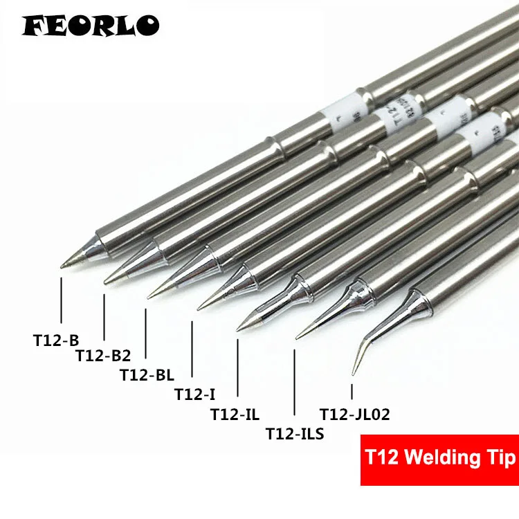 Наконечники для пайки FEORLO 7 шт./лот T12 B2 BL I IL JL02 HAKKO наконечники паяльника сварочные