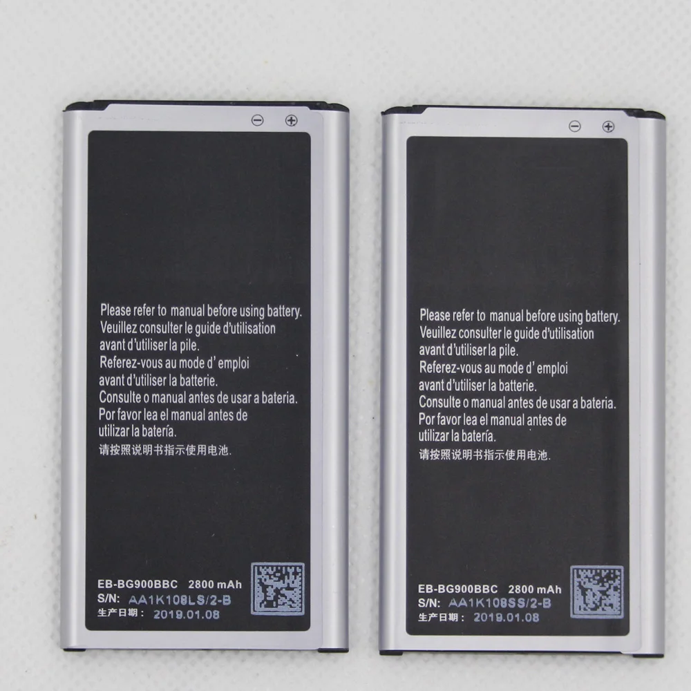 20 шт./лот для Samsung Аккумулятор EB BG900BBE EBBG900BBC GALAXY S5 BG900BBU SM G900T GT I9600 G900F