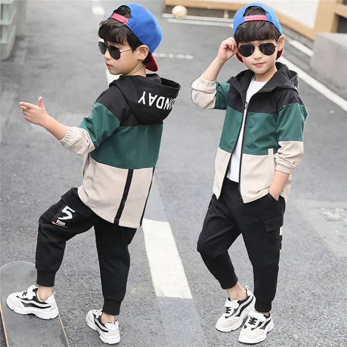 as picture Весенний комплект одежды для мальчиков, весенне-осенний комплект одежды для детей 4, 6, 8, 10, 12, 13 лет, спортивный костюм для мальчиков модная детская одежда - Цвет: as picture