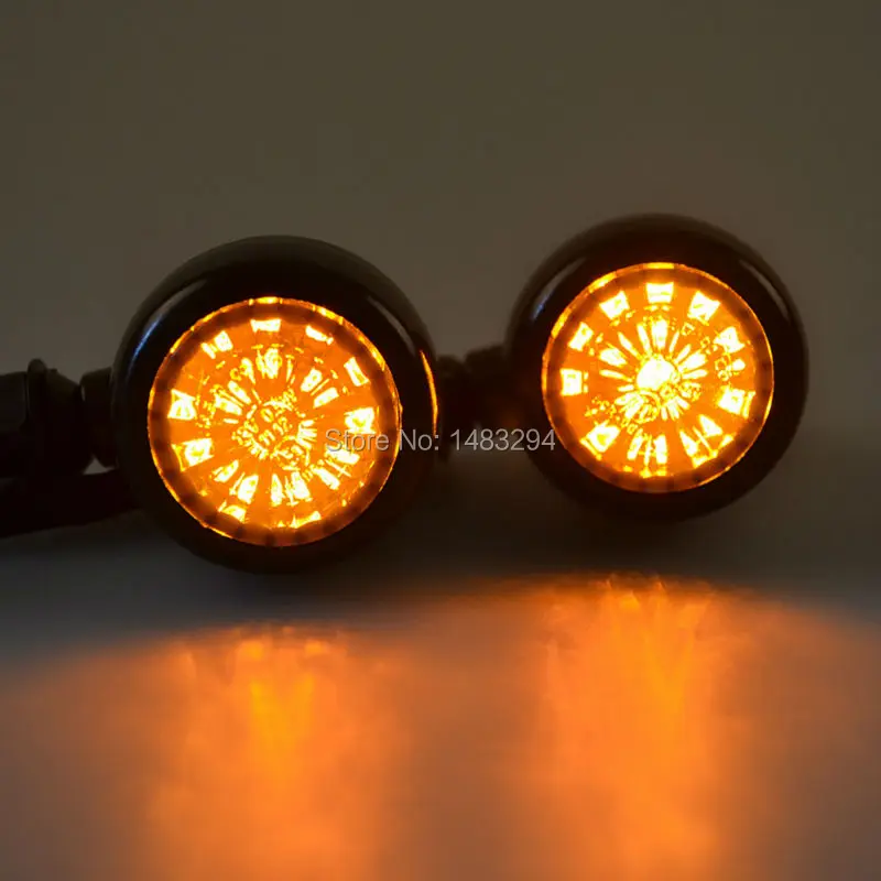 Черная пуля стальной корпус дымовой линзы светодиодный индикатор Янтарный