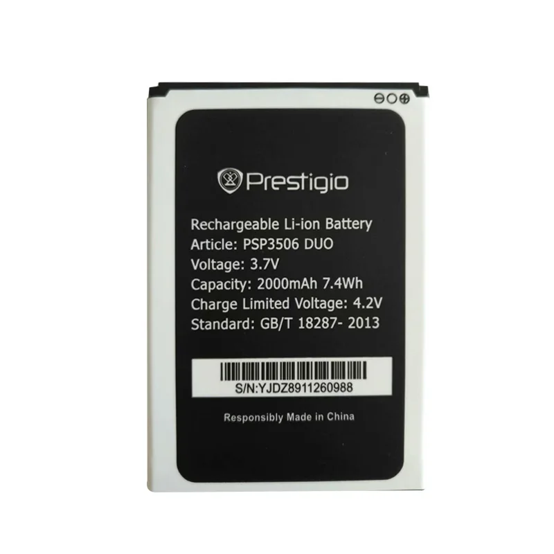 Новинка 3,7 V 2000mAh psp 3506 Сменный аккумулятор для Prestigio Wize M3 psp 3506 DUO Baterij батареи для мобильных телефонов
