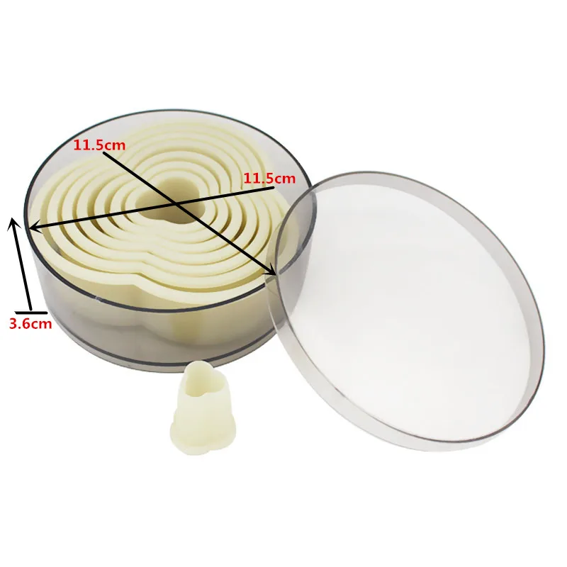 Flower Высококачественный нейлоновый резак для печенья, пластиковые формы для печенья, 3D формы для кухонной выпечки - Цвет: Flower