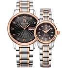 Подлинные швейцарские часы BINGER для мужчин и женщин, для влюбленных, автоматические, с автоподзаводом, полностью стальные, мужские, водонепроницаемые, настольные