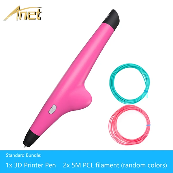 VP05 Green with 2pcs Anet Умная Ручка 3d 3D Ручка для рисования с 1,75 мм PCL нити 3d ручка нити refills 3d Ручка для детей подарок на день рождения бесплатно 10 рулонов - Цвет: VP05 Green with 2pcs