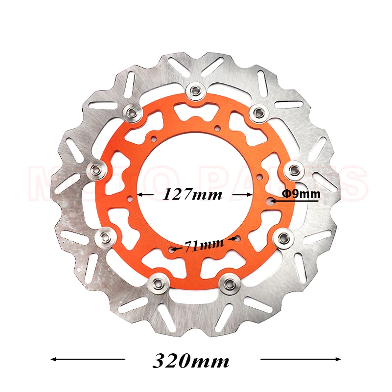 320MM Oversize Front Floating Brake Disc Rotor For - EXC GS EXCF SX SXF SXS XC XCR XCW XCF XCRF MXC MX SMR SIX DAYS Supermoto | Автомобили