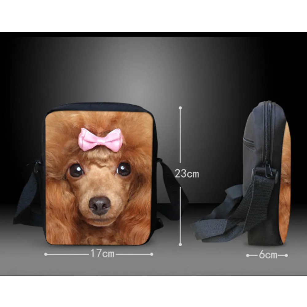 Coloranimal самоед 3D через плечо сумка девушка милый питомец собака печати женский