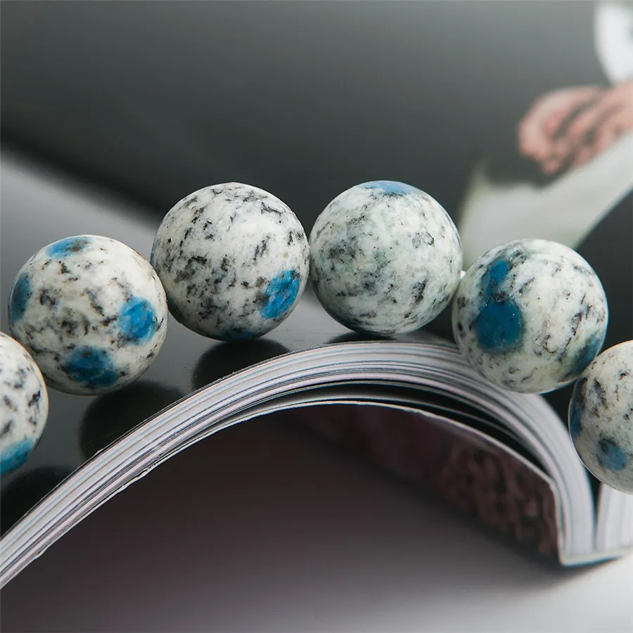 

13mm Natural K2 Jasper Volcanic Jasper Gemstone Bracelet Women Men Powerful Crystal Stretch Round Bead Bracelets Drop Shipping