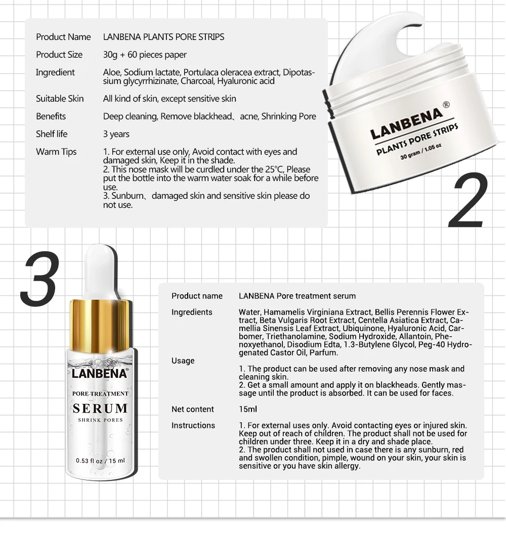 LANBENA уход за кожей лица маска для ухода за кожей черный маска blackhead Remover маска для носа, Чистка Пор, лечебная сыворотка Black head пилинг-косметическая маска для лица