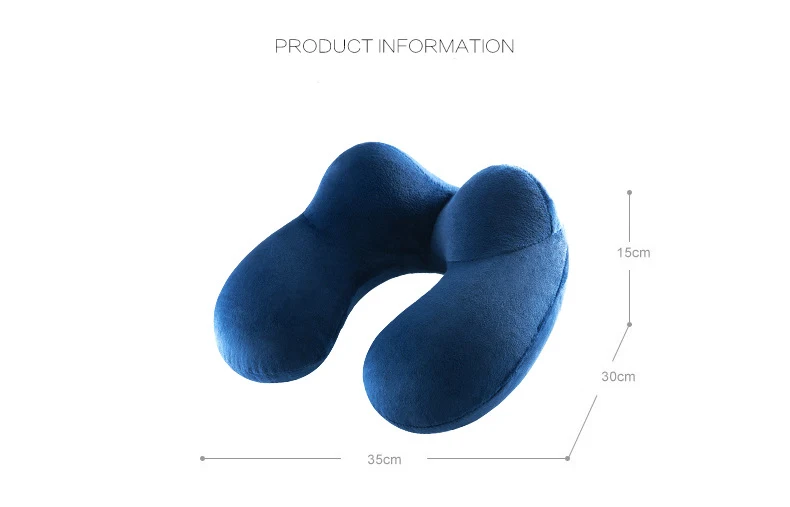 

U-Shape Travel Pillow Inflatable Pillow In The Plane Travel Accessories Head Rest Cushion Foldable Body Pillow Neck Pillow