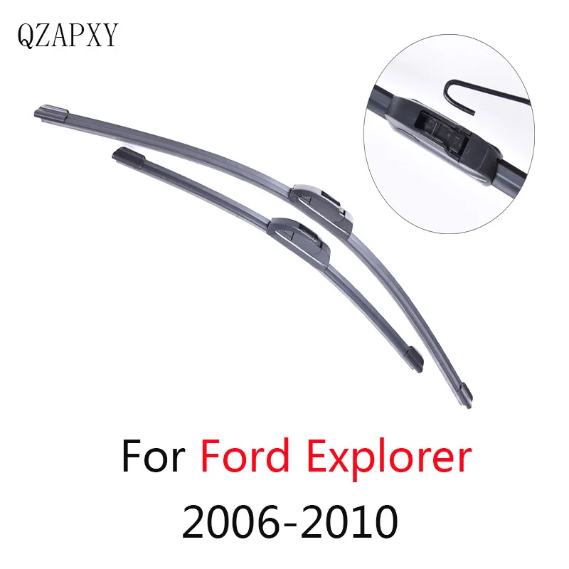Красный QZAPXY щекта стеклоочистителя для Ford Explorer от 2006 2007 2008 2009 2010 2011 до стеклоочиститель автомобильных светодиодных фар автомобиля аксессуары - Цвет: Красный