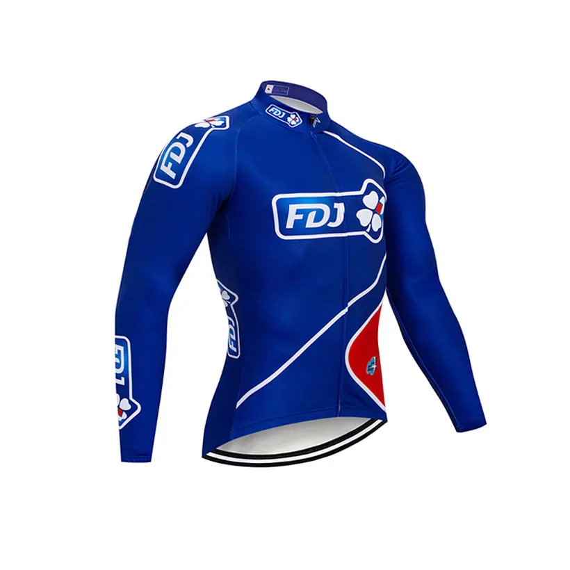 Yellow Moxilyn GROUPAMA FDJ Team Cycling Jersey and 9D Bike Long Set Ropa Ciclismo Mens Winter Fleece Warm Cycling Clothing Mens - Color: Yellow