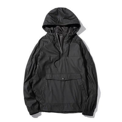 BJ567 black GMANCL специальные ткани водонепроницаемые мужские черные толстовки мода скейтборд хип-хоп Уличная Стиль толстовки с капюшоном плюс размер - Цвет: BJ567 black