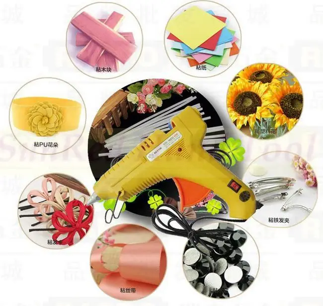 

BESTIR TAIWAN factory yellow 100V-240V 100W constant temperature adhesive gun electric hand tools ,NO.14234