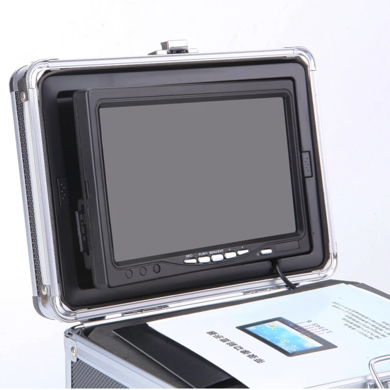 Купить Подводная рыболокатор SY702, рыбопоисковая камера с функцией DVR 7 дюймов, 1000 ТВЛ, 12 белых светодиосветодиодный, подводная система обнаружения р...