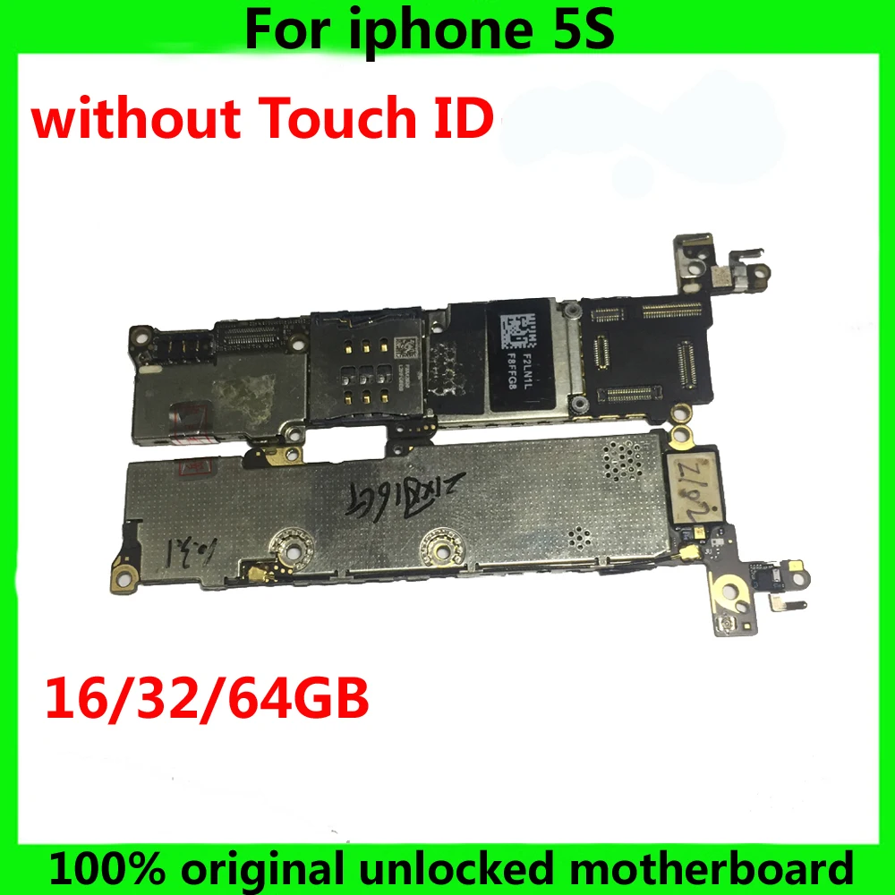 Оригинальная материнская плата для Apple Iphone 5S 16 ГБ 32 64 100% рабочая без Touch ID IOS