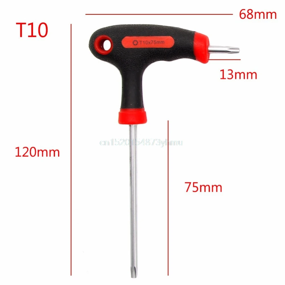 

Better 1 pc T-Handle Screwdriver Grip Torx&Hex Allen Key Screwdriver Driver Tool T10/T15/T20/T25/T30/T40 #L057# new hot