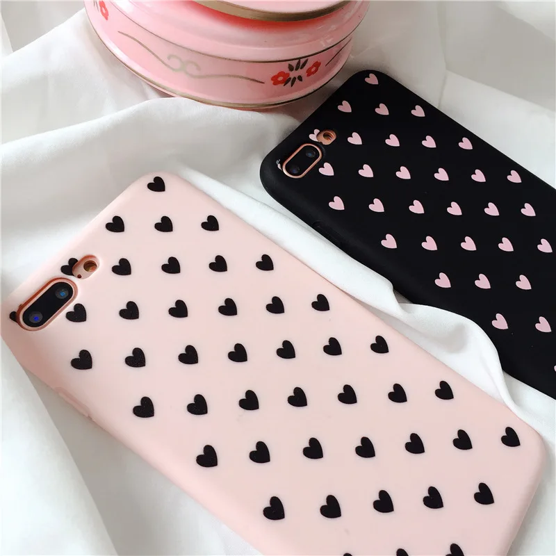 Чехол Love Heart для iphone XR розовый Роскошный мягкий силиконовый чехол накладка 7 8 Plus XS