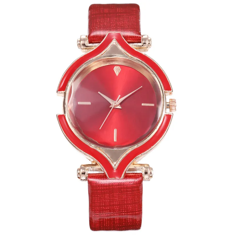 E Women's watches Top brand luxury fashion Ladies Watch High Quality Leather Dial Clock Wristwatch Relogio Masculino Gift Dress XC - Цвет: E