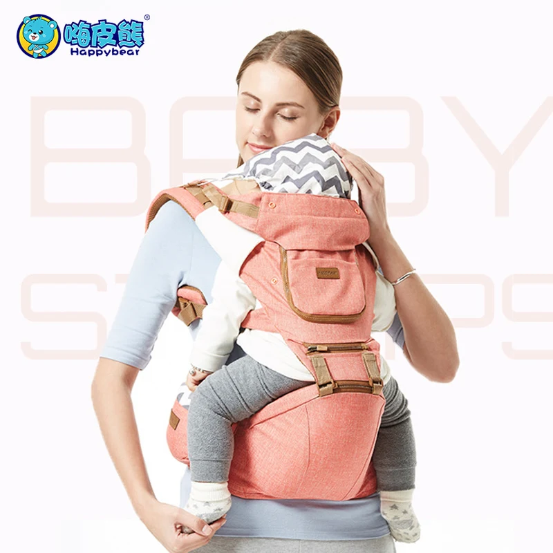 Breathable Ergonomic Carriers Backpack Portable infant baby Kangaroo hipseat heaps with side bag sucks pad baby sling wrap 1608  - buy with discount