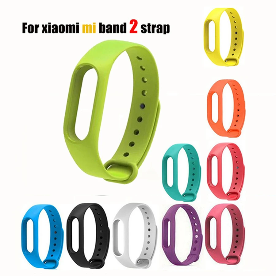 Цветной силиконовый ремешок для браслета Xiaomi Mi Band 2 аксессуары умного 2|for mi band|for