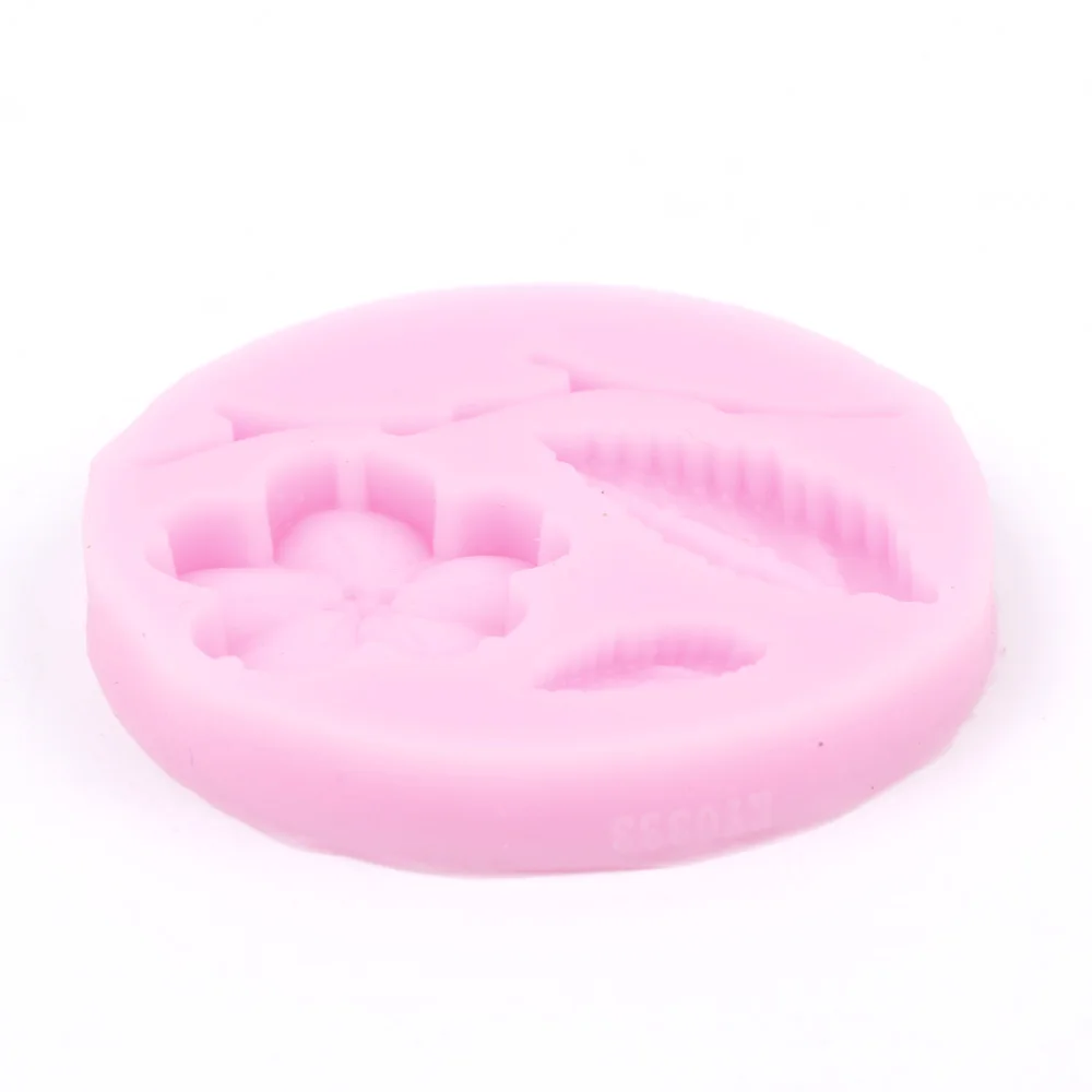 Красивая 3D форма для торта в форме цветка персика сделай сам пищевого силикона