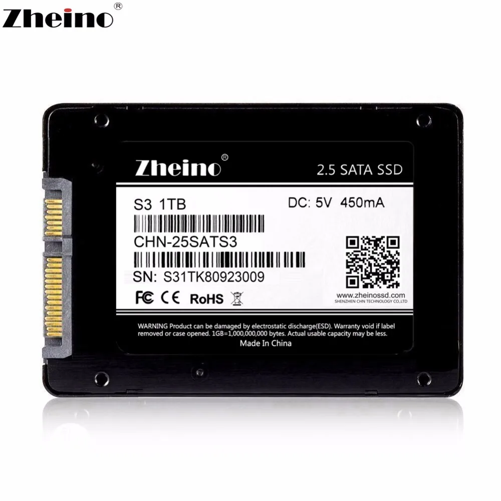 Zheino дешевый SATAIII SSD 1 ТБ 6 ГБ/сек. SATA3 Внутренние твердотельные накопители диск для
