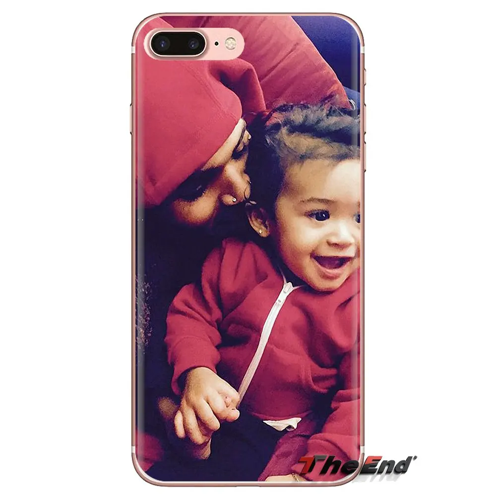 Чехол для телефона Sony Xperia Z Z1 Z2 Z3 Z5 compact M2 M4 M5 C4 E3 T3 XA Huawei Mate 7 8 Y3II Chris brown и его дочь |