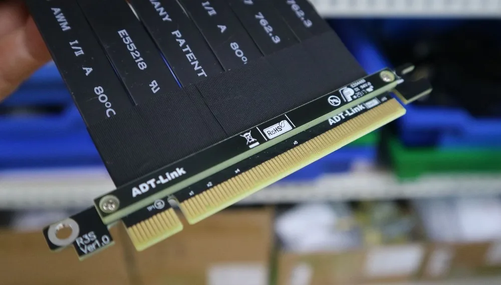 Riser PCI Express x16 на pcie штекер гнездо графическая карта pci e 16 PCIE3.0 16x ленточный кабель Gen