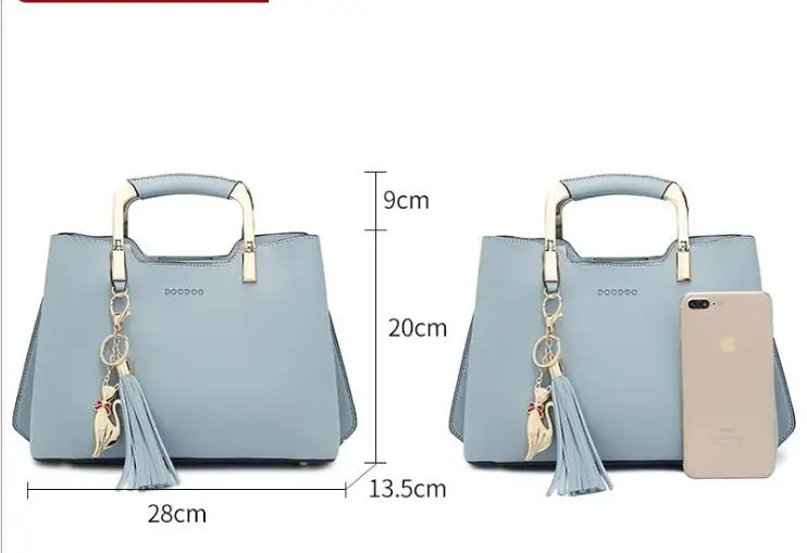 Doodoo Для женщин сумка для мессенджер Сумки дамы PU Повседневная сумки дизайнер с