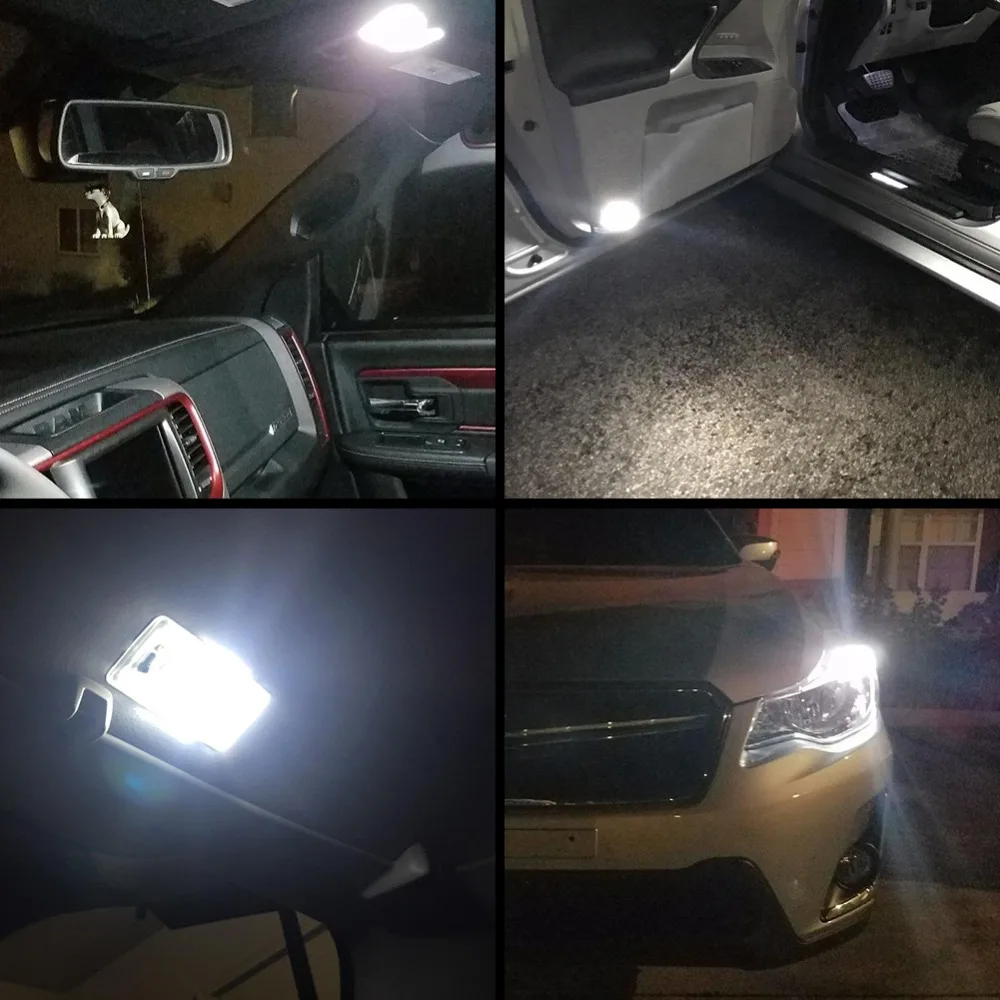 Safego 2 шт. W5W T10 Светодиодный лампочки 12 V 168 192 3020 8SMD Автомобильный Клин Интерьер