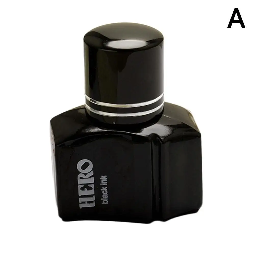 400 ink black 25ml Новая Гладкая авторучка чернила заправка бутилированная стеклянная ручка Чернила Канцелярские Принадлежности для школьников, студентов офисные принадлежности - Цвет: 400 ink black 25ml