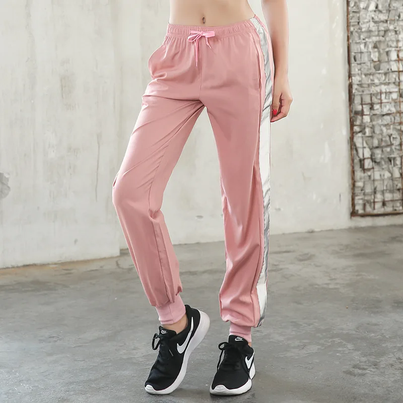 Штаны для йоги женские летние леггинсы спортивные свободные штаны фитнеса